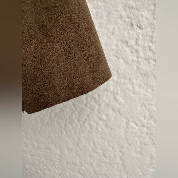 Zara Brown Vegan Suede Women's Jacket - Picture 9 of 11